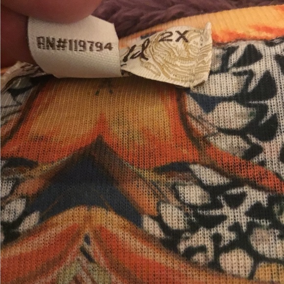 NWOT One World Women’s short Sleeve Top- 2X - Picture 6 of 14